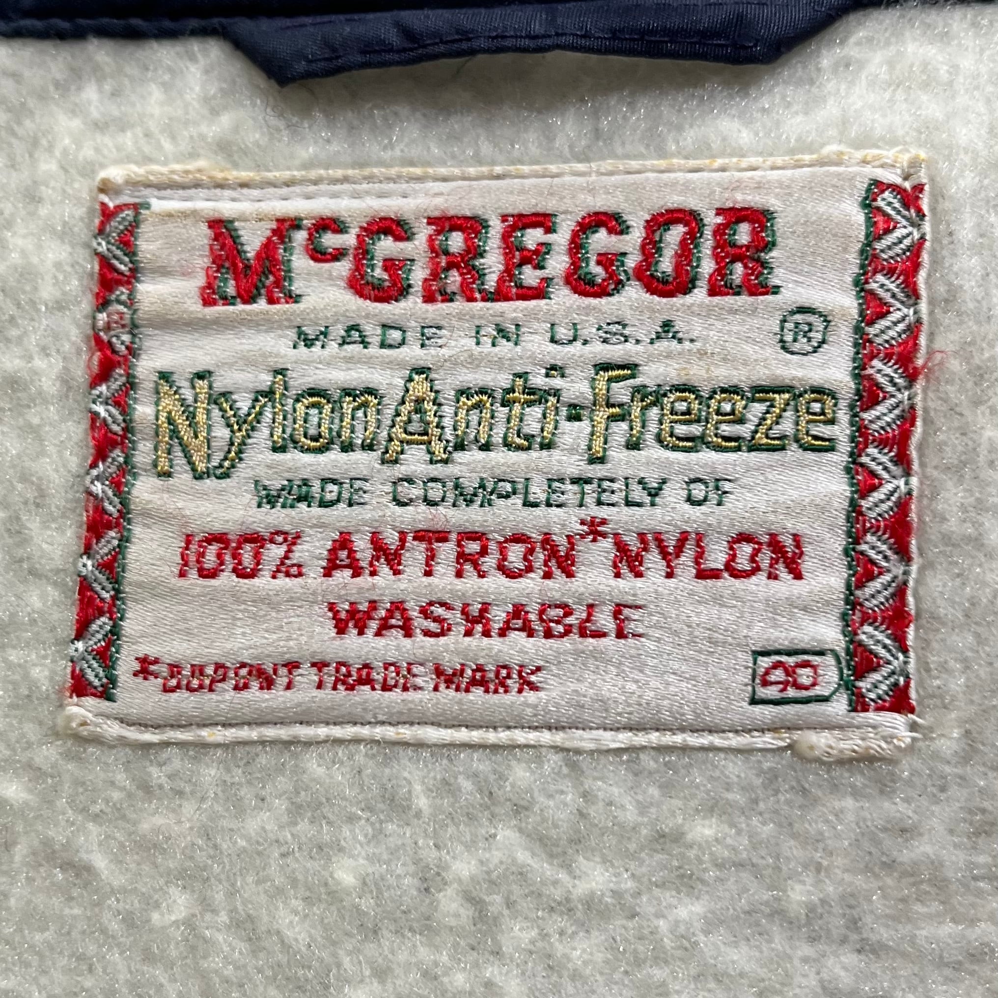 60s McGREGOR Nylon Anti Fleeze Navy 60年代 マクレガー ナイロン