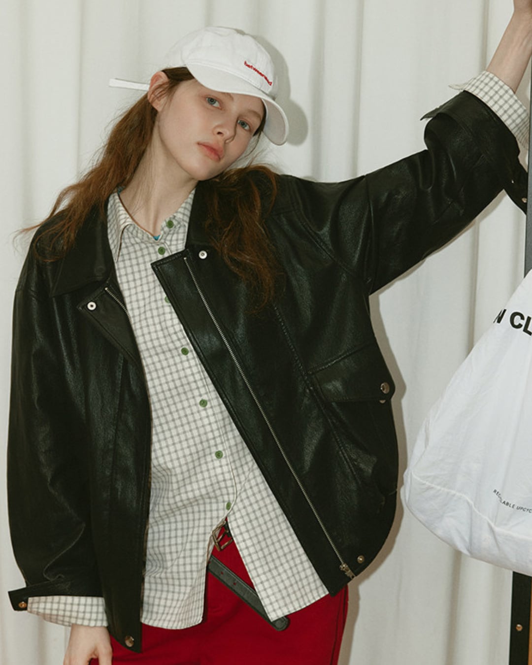 lapel leather jacket