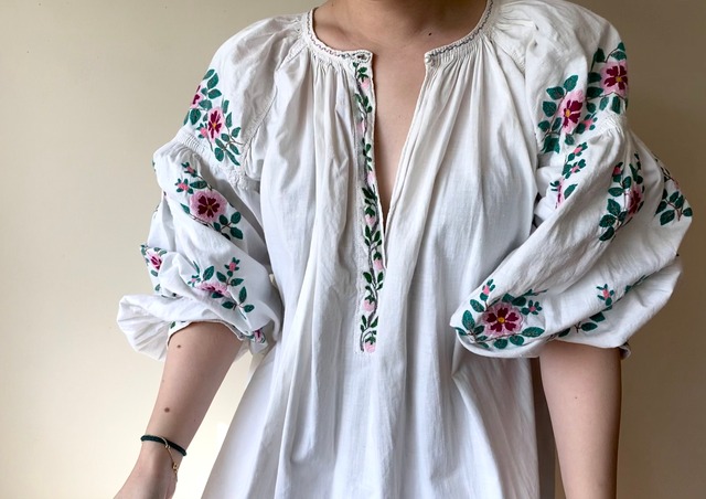 Ukrainian Shirt Dress(PINK)