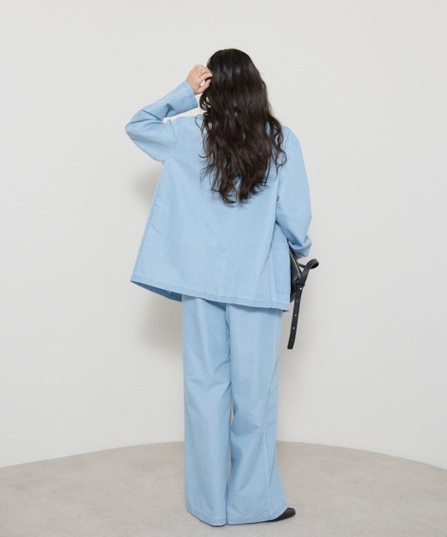 3.5ozデニムストレートパンツ