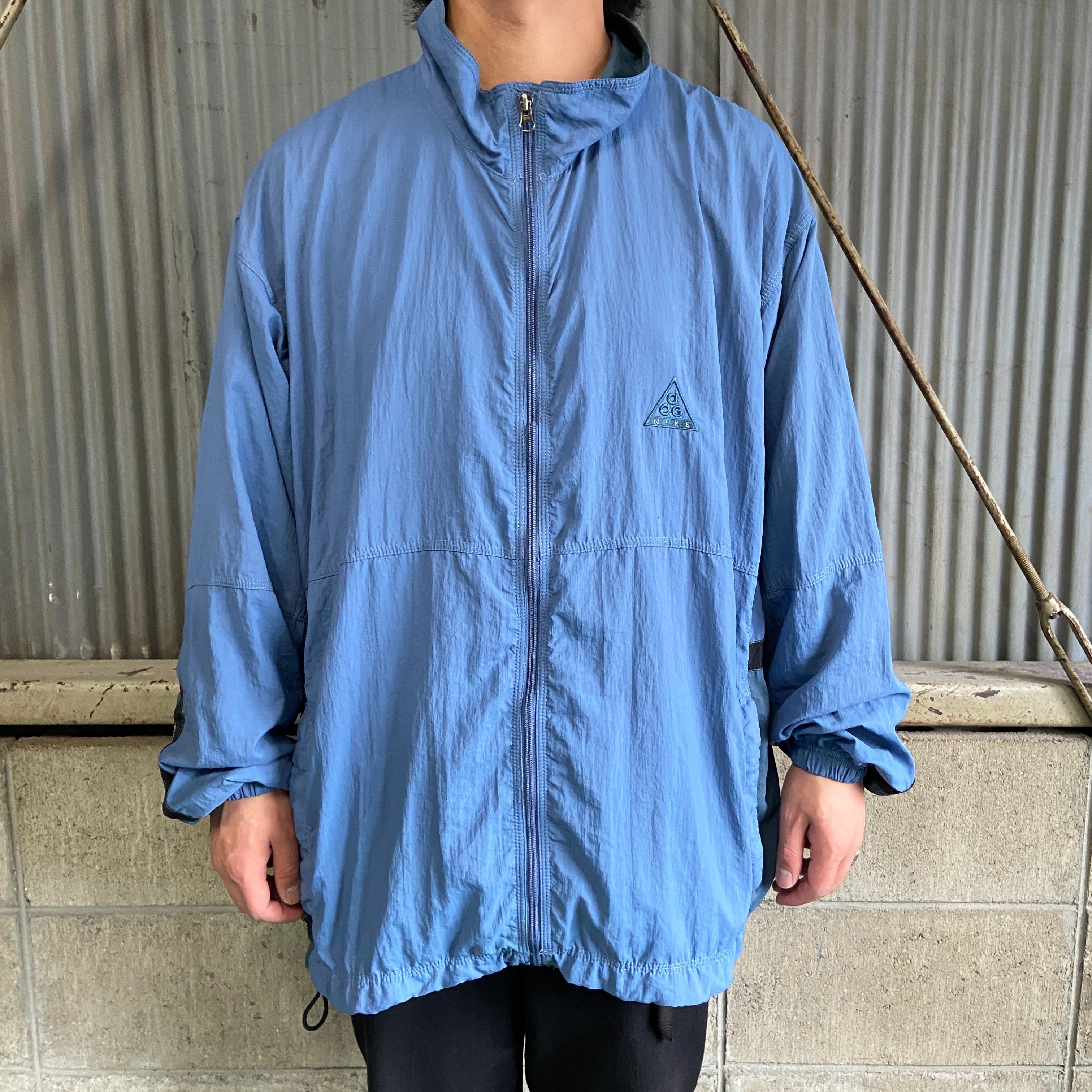 00sビンテージ NIKE ACG ロゴプリント Tシャツ M カーキ