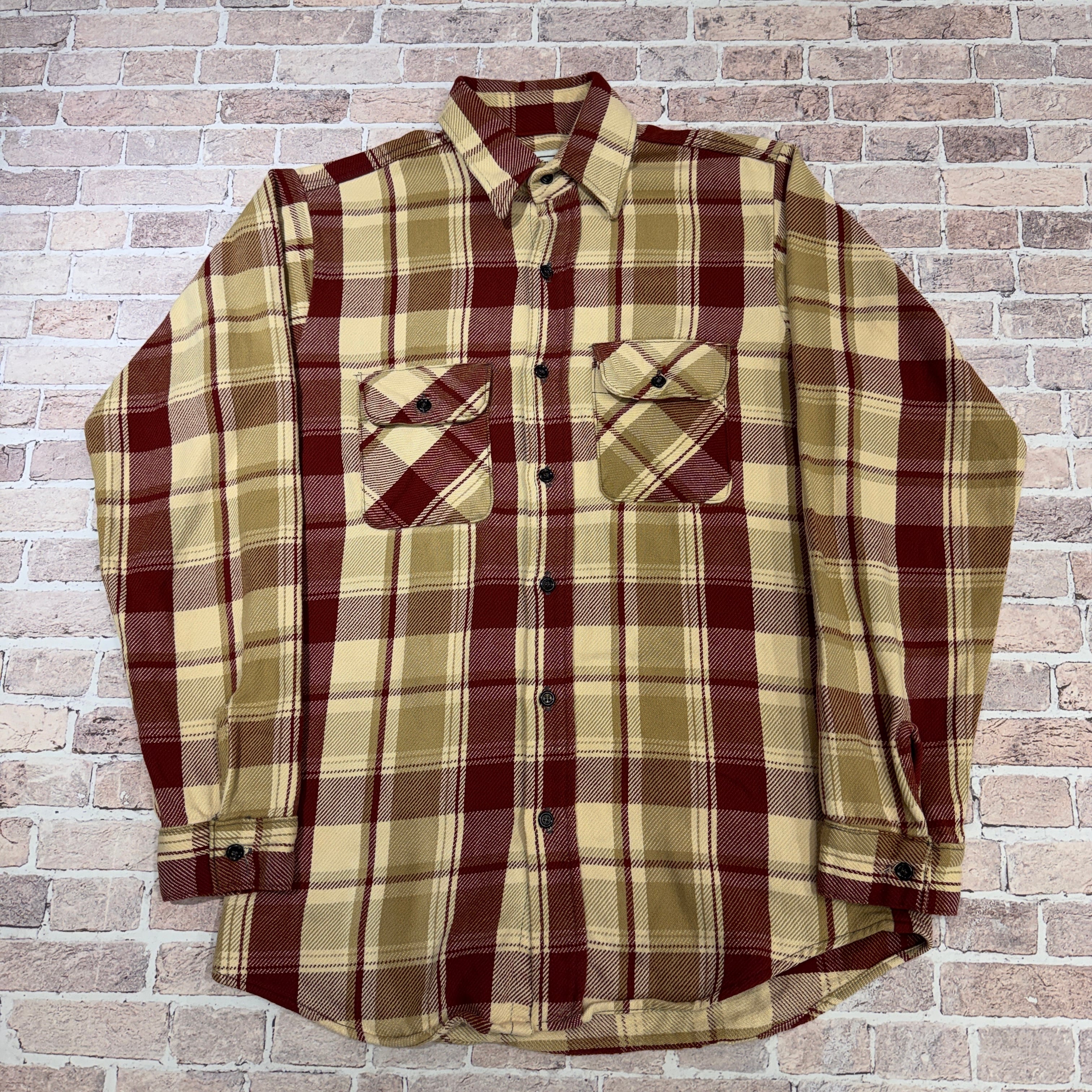 1980s FIVE BROTHER FLANNEL CHECK SHIRT | safarionline 1980s FIVE BROTHER FLANNEL CHECK SHIRT | safarionline