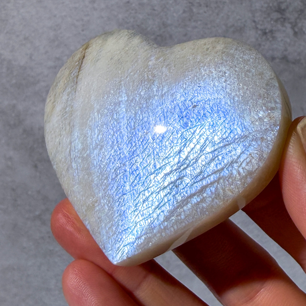 ムーンストーン01 ハート * Moonstone * 天然石
