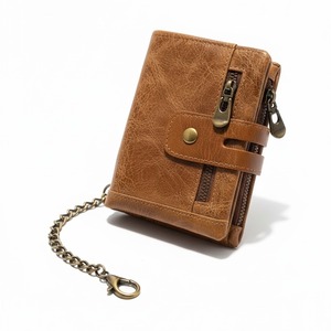 二つ折り財布 トラッカーウォレット 本革 牛革 アメカジ 古着 kp7