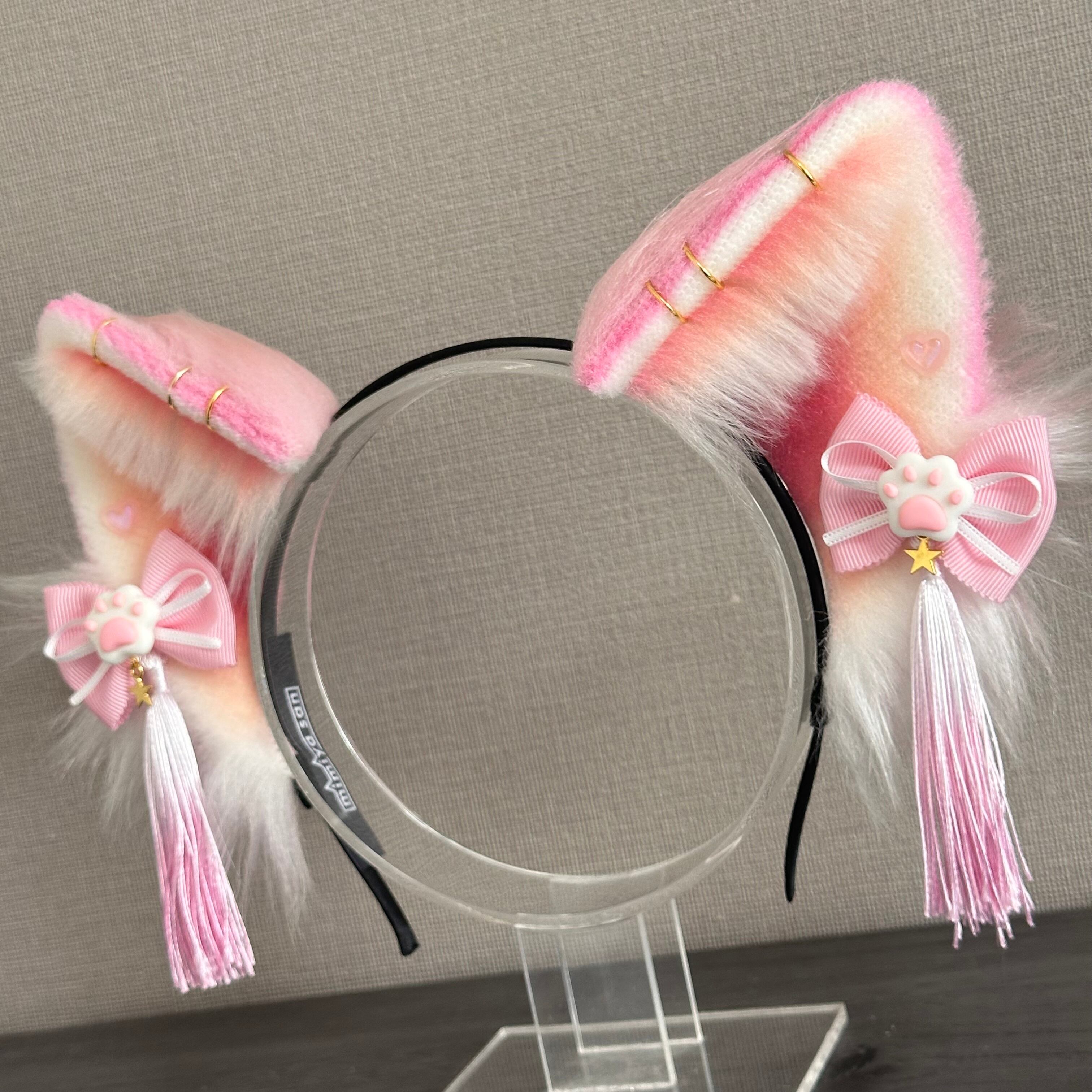 肉球リボンのケモ耳カチューシャ | 耳屋さん＊mimiyasan