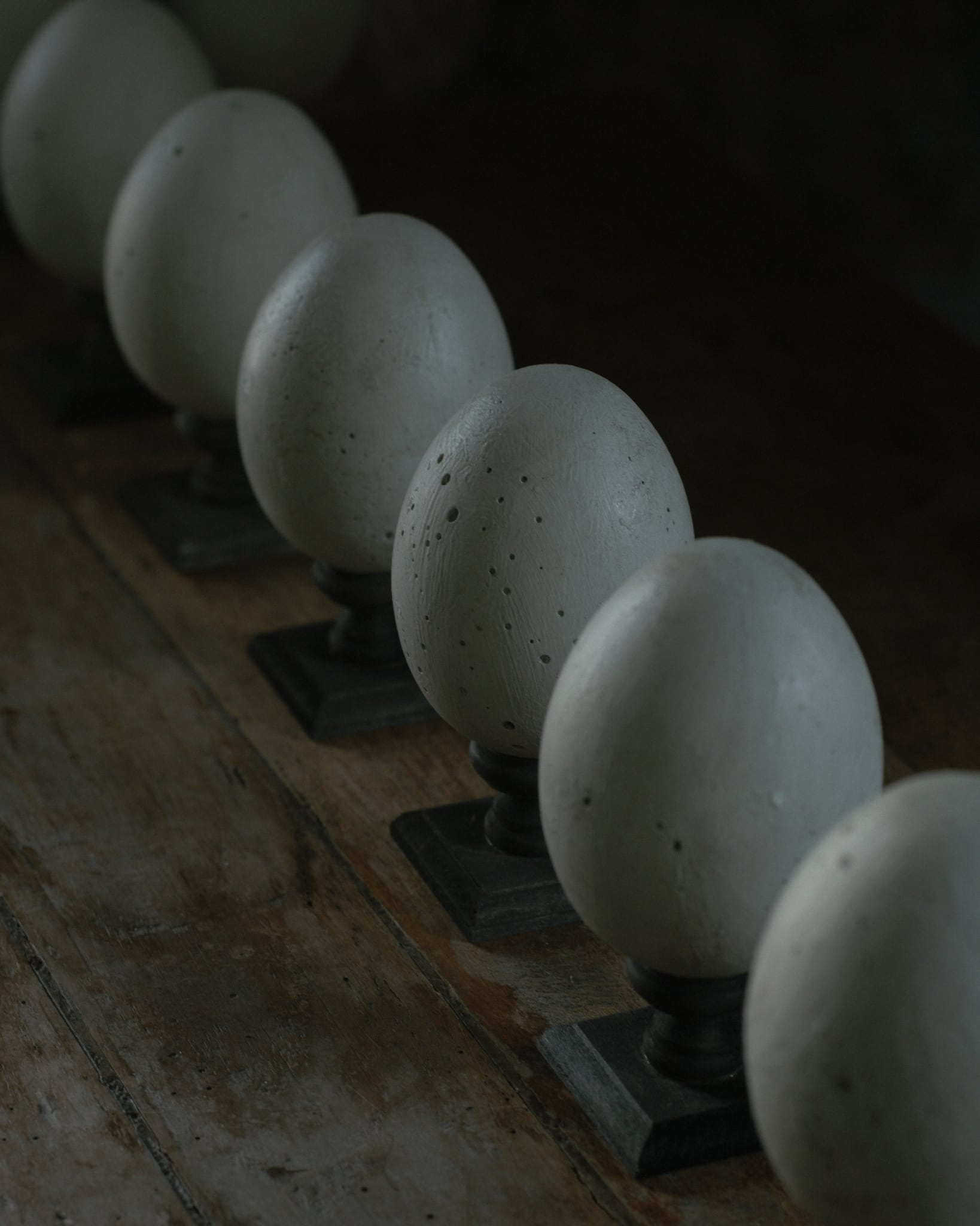 水田典寿　egg object 卵　彫刻 水田典寿 egg object | 貝と耳