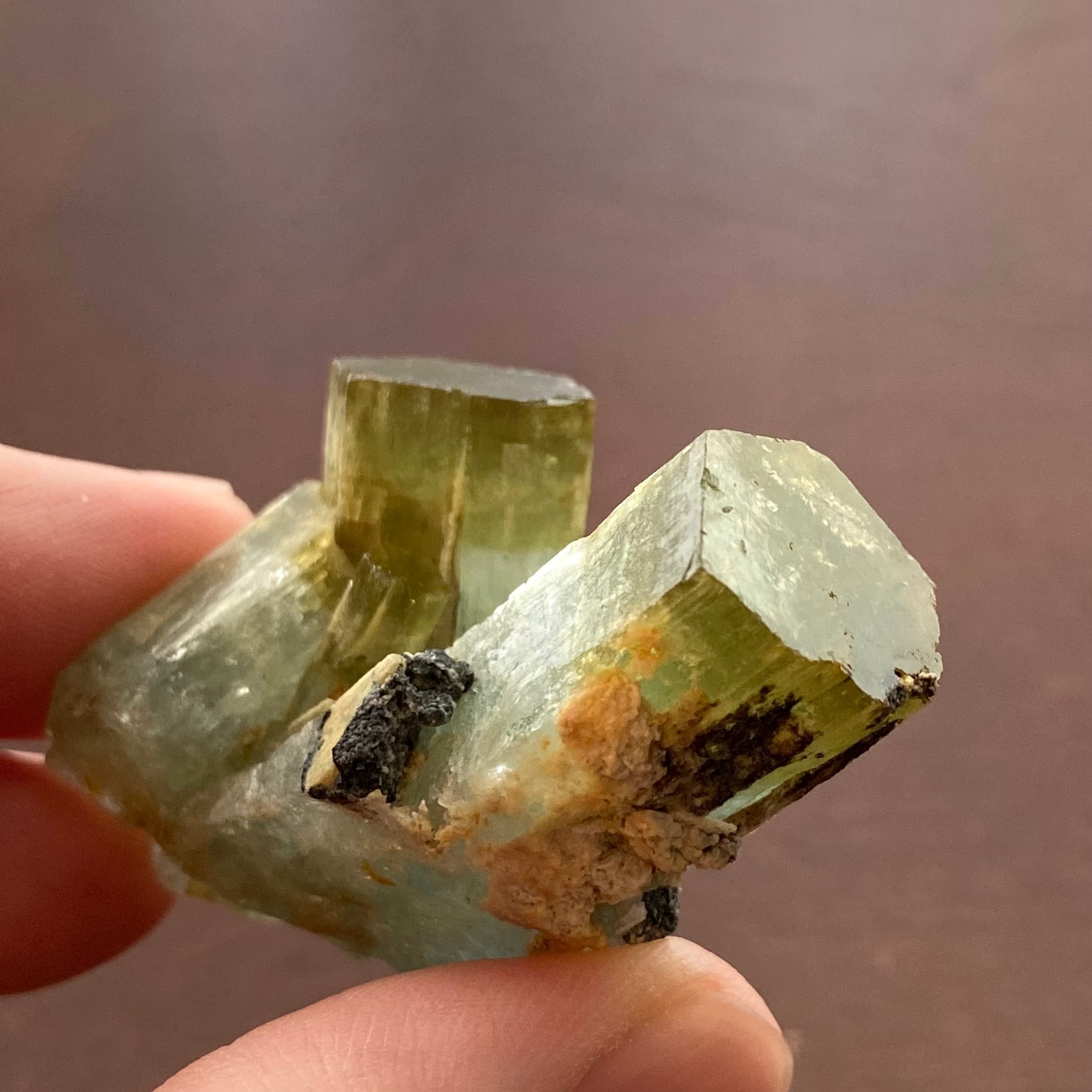 バイカラーベリル【Bi-colored Beryl】ナミビア産 | PEANUTS MINERALS