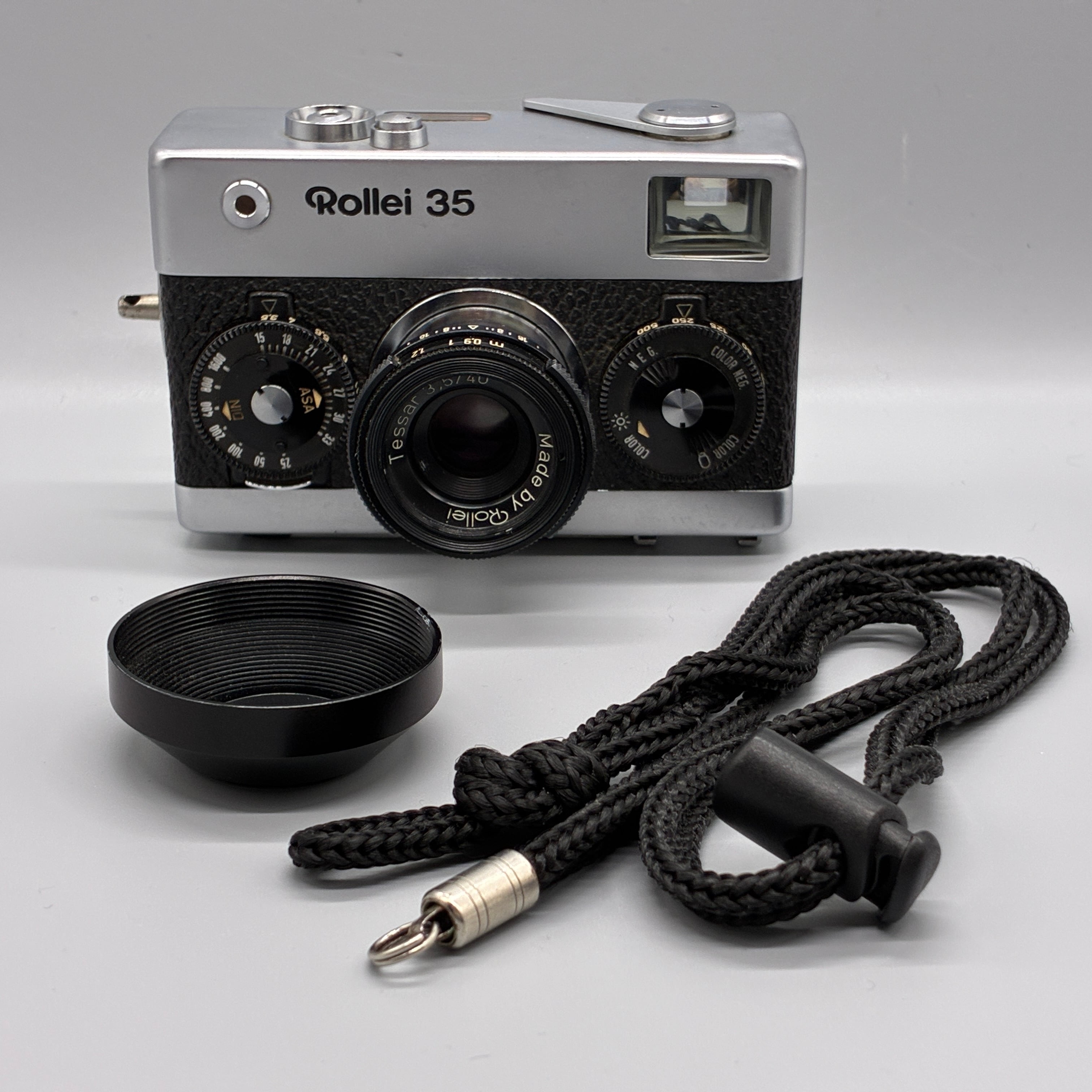 撮影確認済】Rollei 35 Tessar 40mm F3.5 シンガポール製 露出計不動