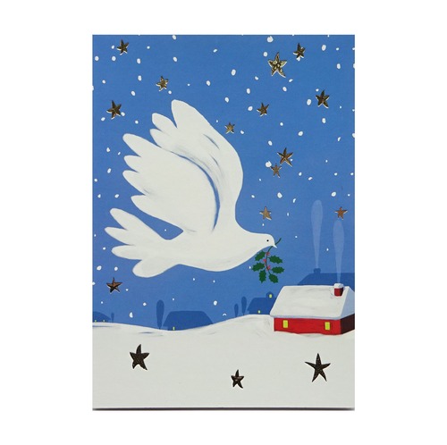 クリスマス ポストカード EDWARD BURNS LAG-1993 LUKA 鳩