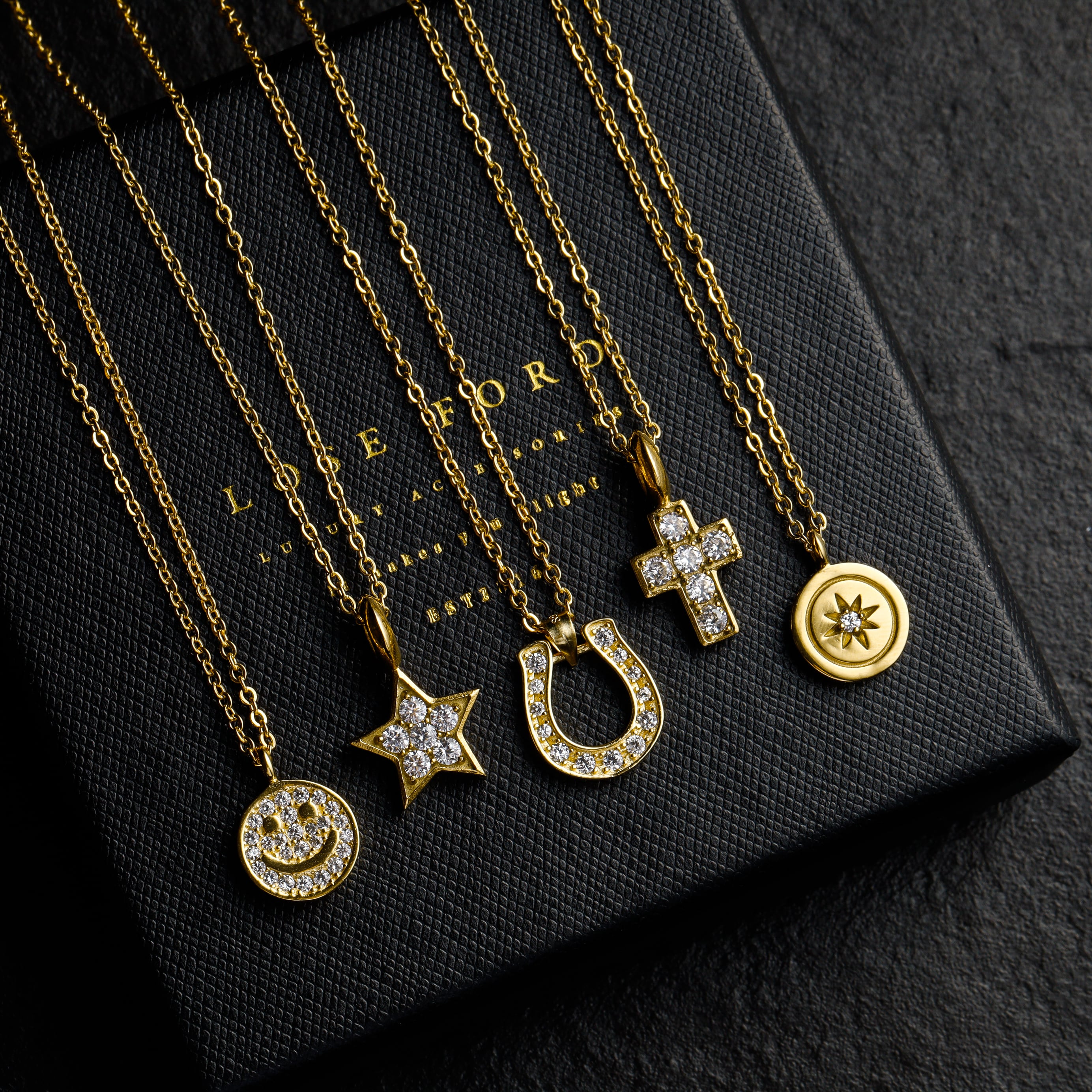 316L zirconia cross necklace #N47 | loseford 316L zirconia cross necklace #N47 | loseford