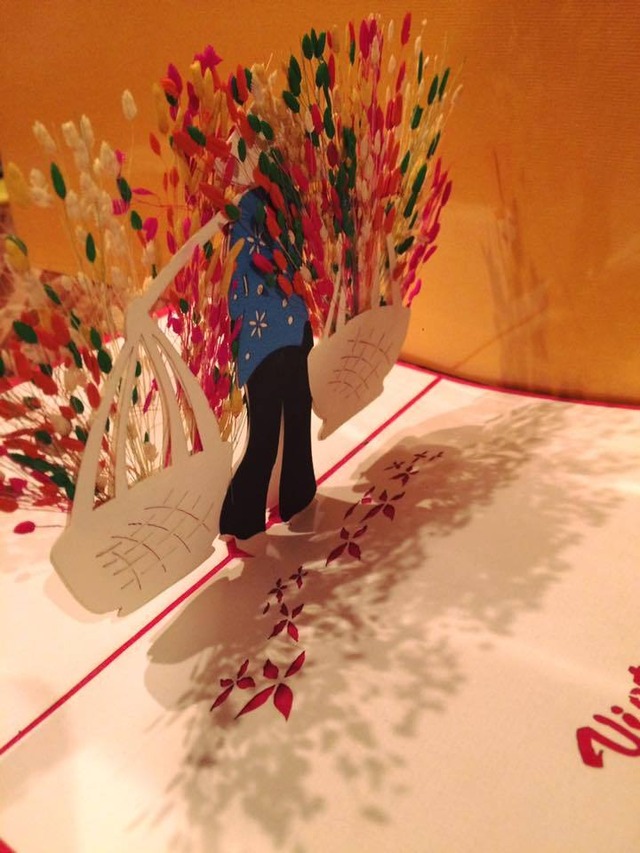 メッセージカード　飛び出すアート