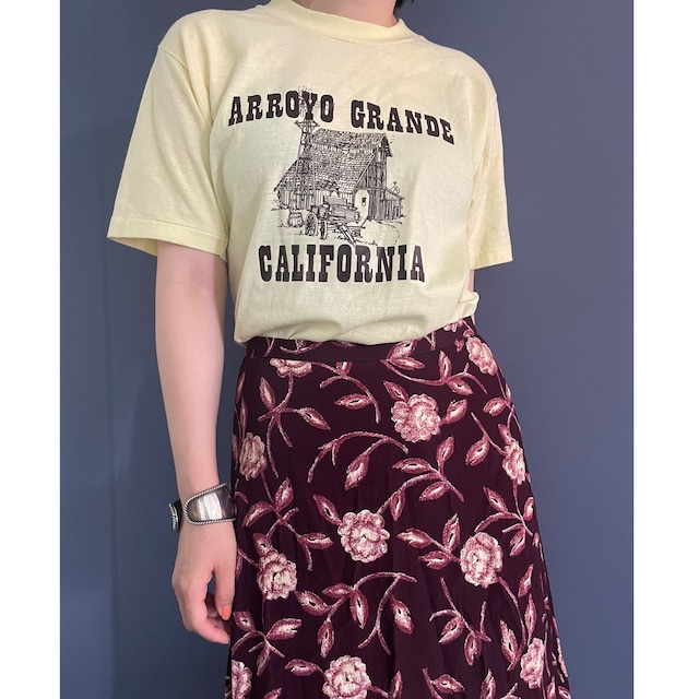 US flower wine skirt