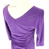 社交ダンス 衣装 スタンダード ドレス ワンピース レッスンウェア パーティドレス ICHIOKU イチオク パープル系 紫 無地 フォーマル 伸縮性 舞台映え おしゃれ 大人用 ドレスアップ カジュアル 長袖 シンプル 美ライン 記念日 パーティー用 ファッション レディース 体型カバー 着心地抜群 ロングドレス エレガント デザイン 競技用 ダンスウェア