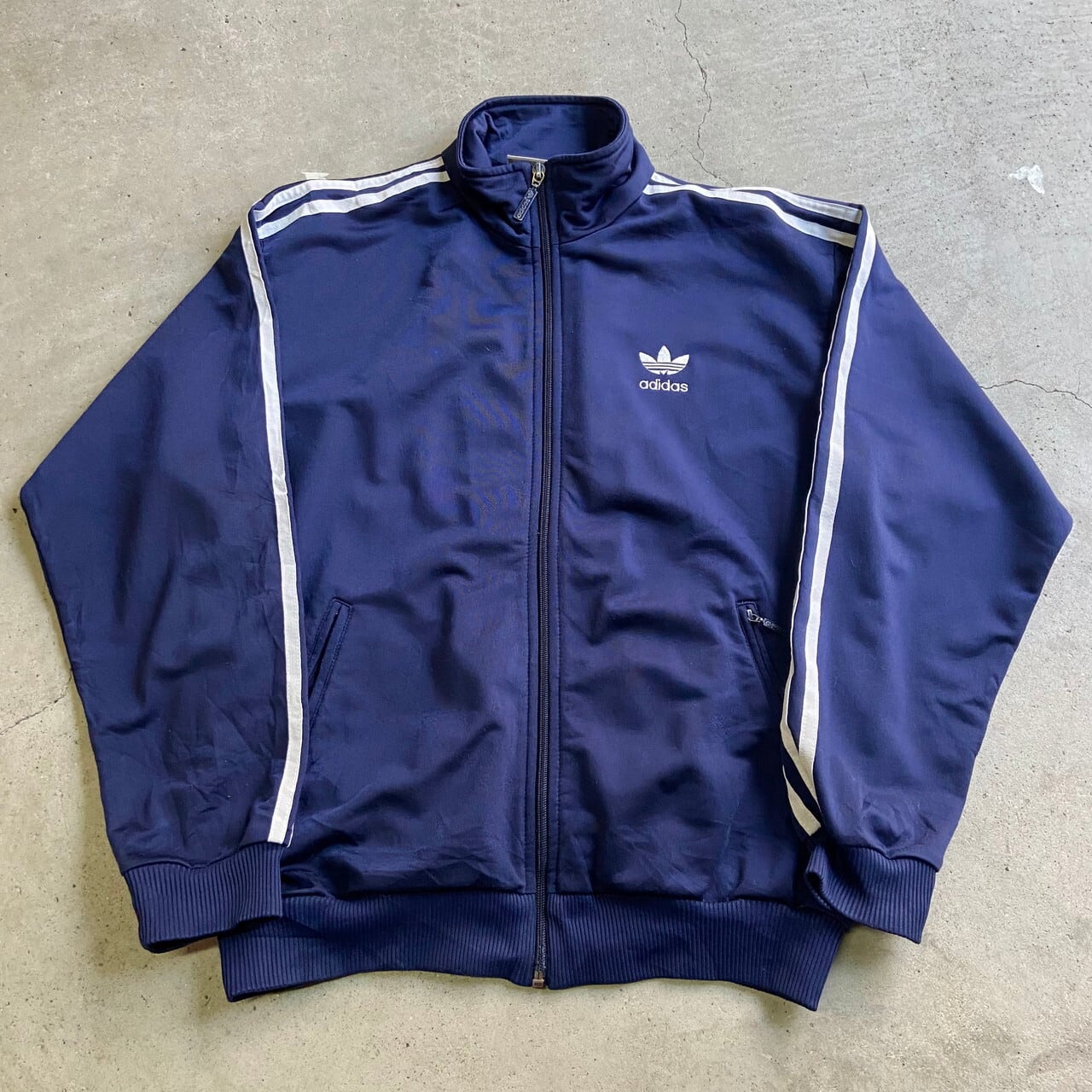 90年代 adidas アディダス トレフォイルロゴ刺?トラックジャケット ...