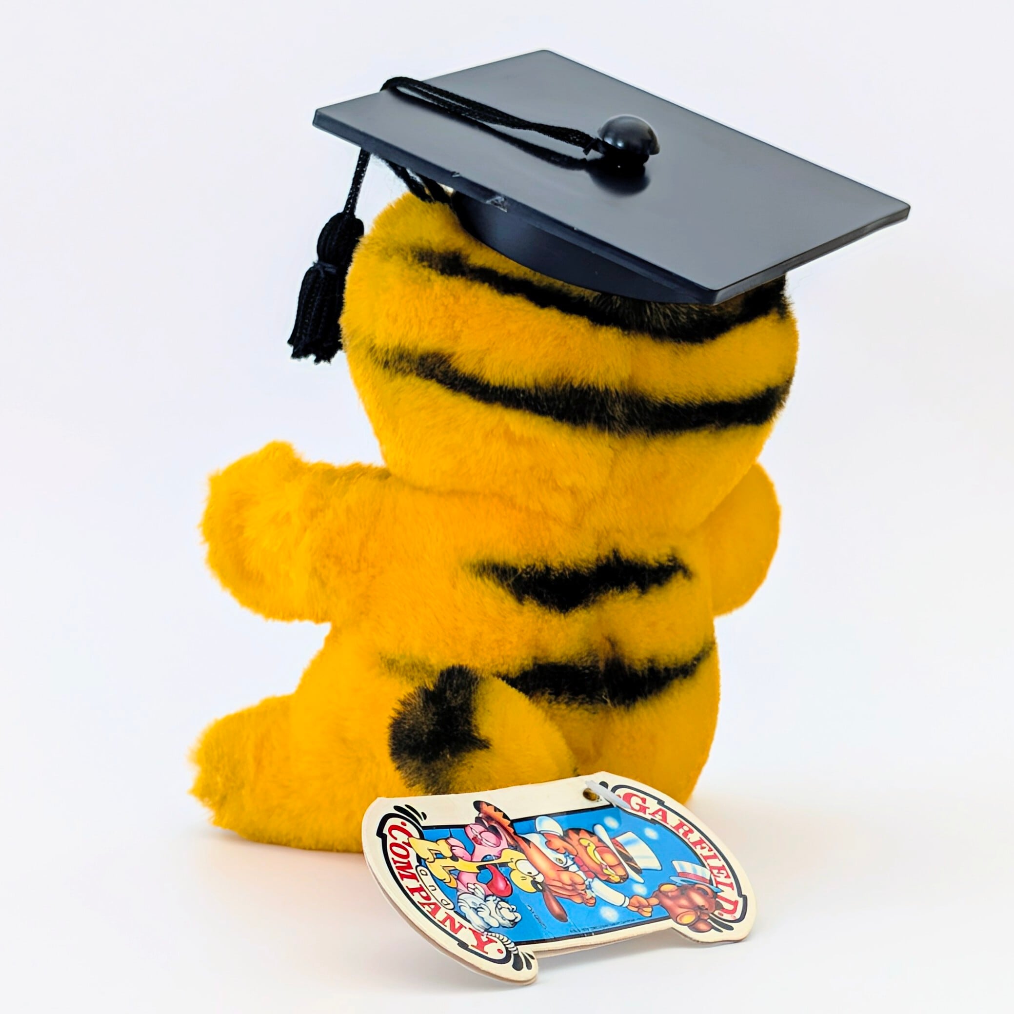 ☆ VINTAGE 1980年代初期☆【 Garfield ( ガーフィールド ) 】『 Garfield ガーフィールド 卒業式 ミニプラッシュ 』ぬいぐるみ / プラッシュ / plush / 1980年代年製 〚アメリカン雑貨 アメトイ〛