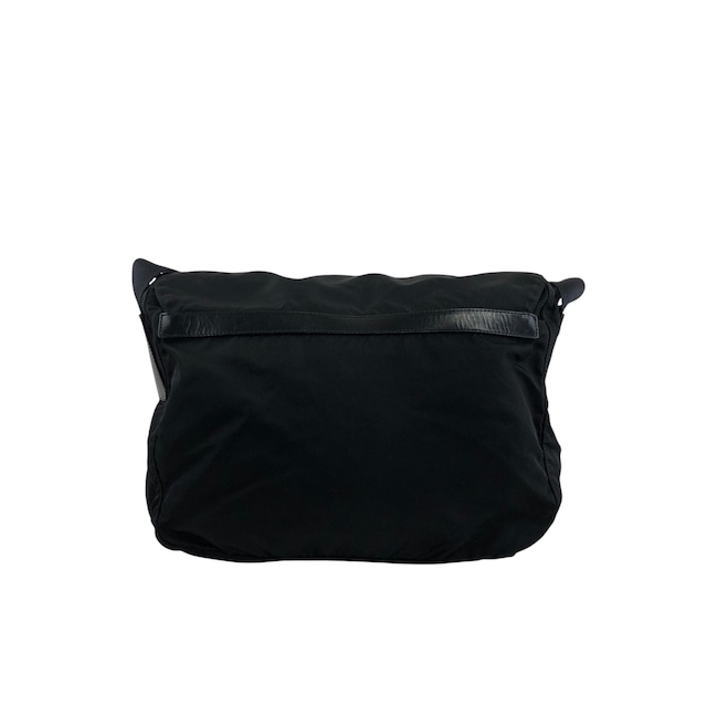 PRADA プラダ ショルダーバッグ ブラック トライアングルロゴ ナイロン メッセンジャーバッグ vintage ヴィンテージ オールド 2i7imi