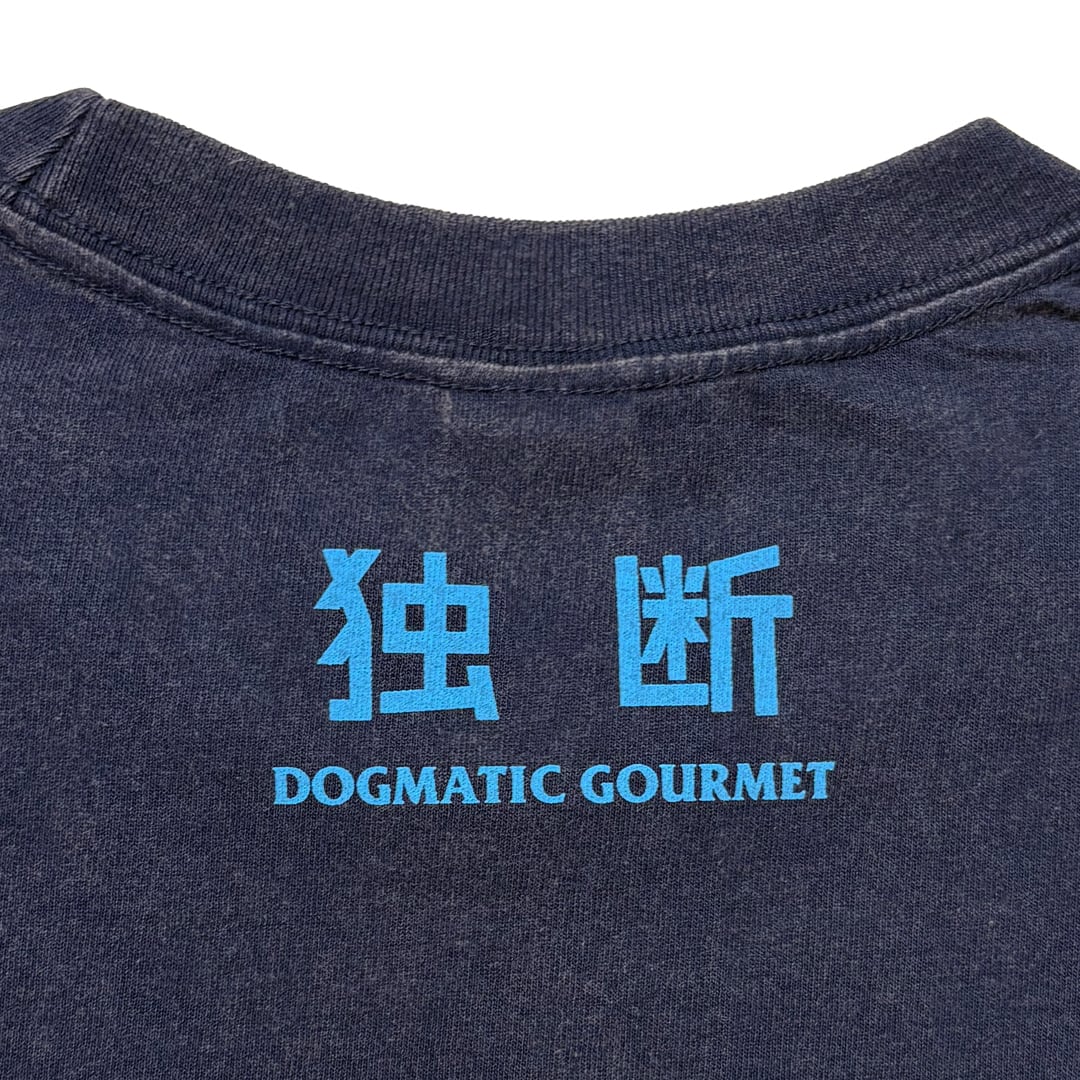 DG163 】独 COLLEGE T-SHIRT (FADE WASH BODY) navy | DOGMATIC GOURMET