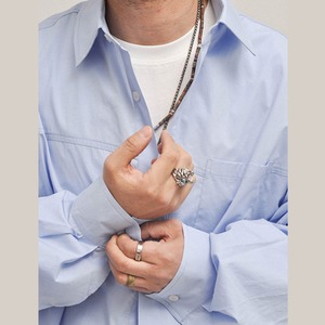 コットンオーバー・トーンシャツ A2075