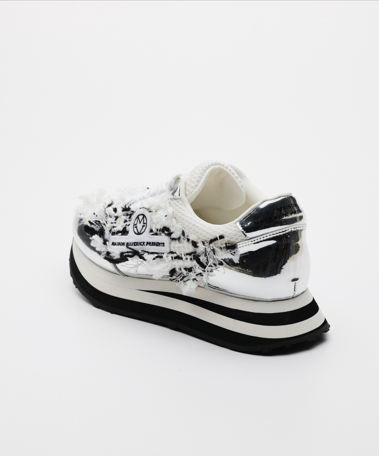 メゾンマベリックプレゼンツ　MAISON MAVERICK PRESENTS ツィードアクセサリースニーカー