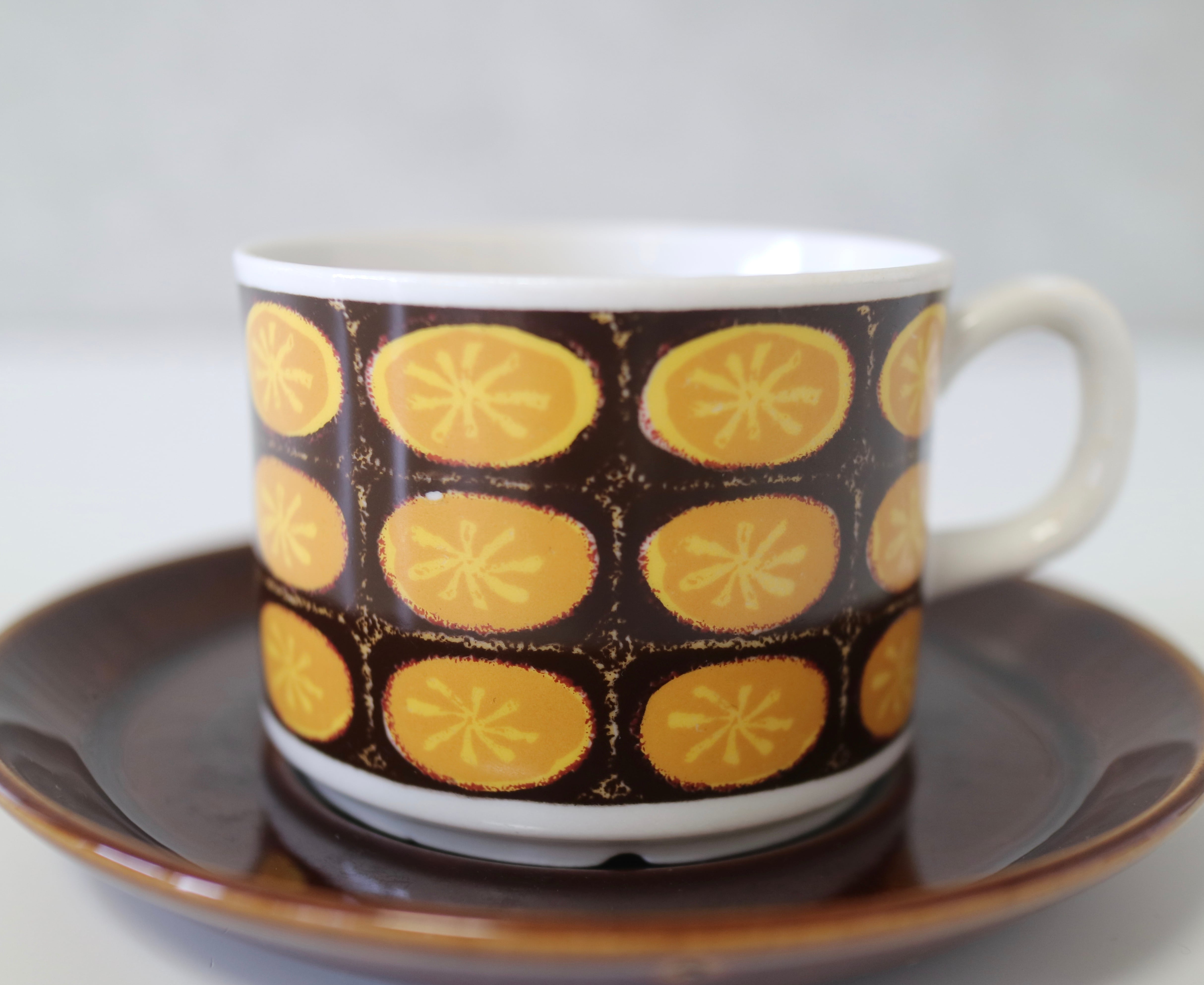 Gefle ゲフレ / Lemon レモン / コーヒーカップ&ソーサー 1874