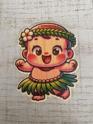 バンブーステッカー　フラベビー