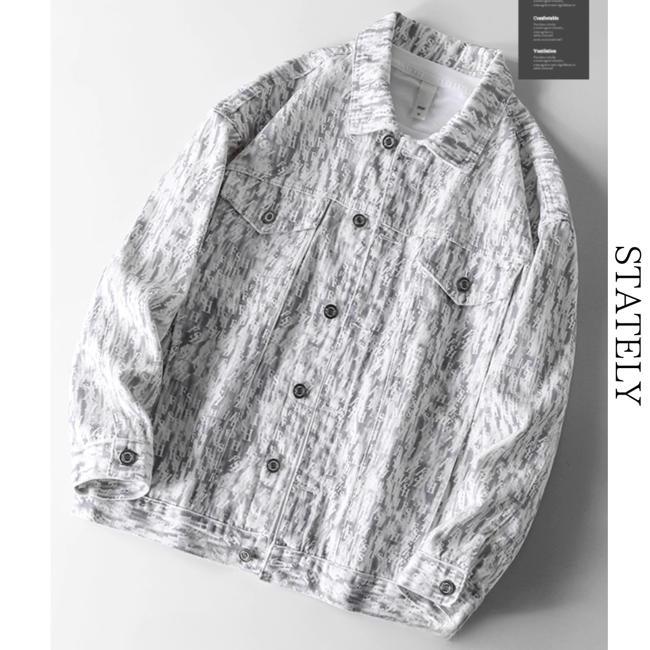 モノグラムホワイトデニムジャケット_O39・画像4