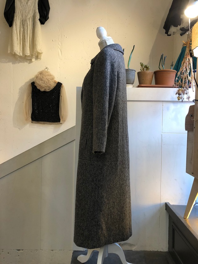 70's 80's gray long coat