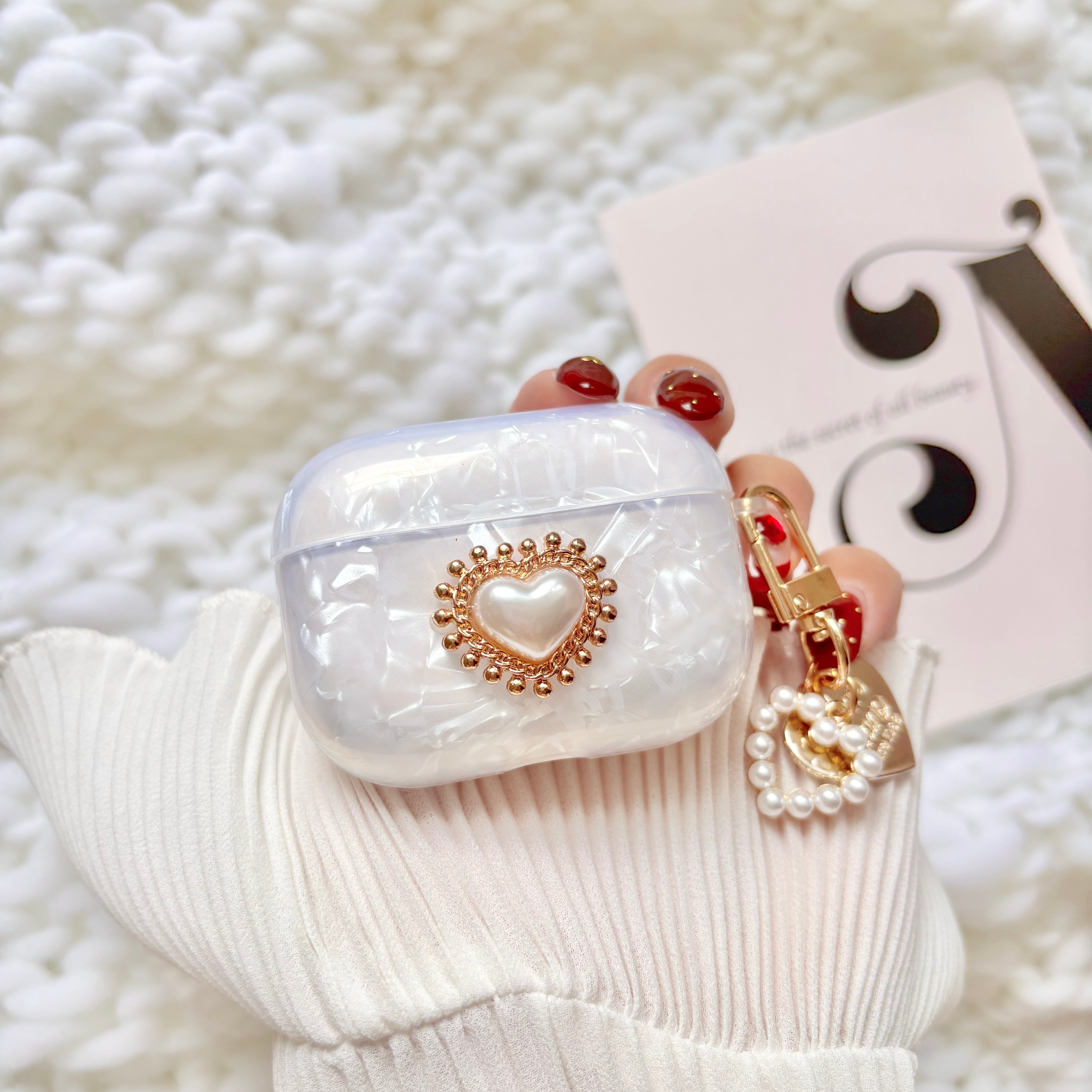 クリスタルハートAirPodsケース | Matey