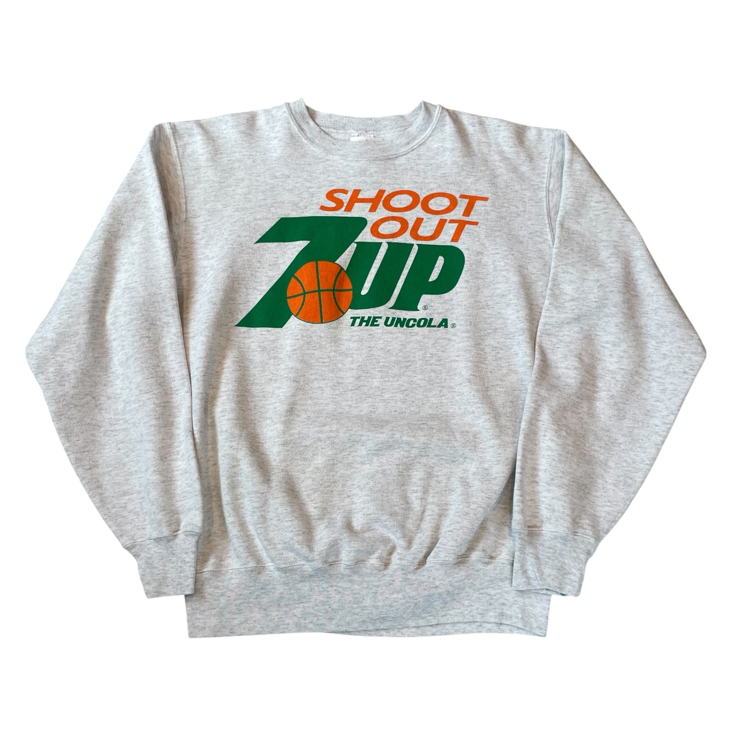 90s Champion "SHOOT OUT 7UP" sweat