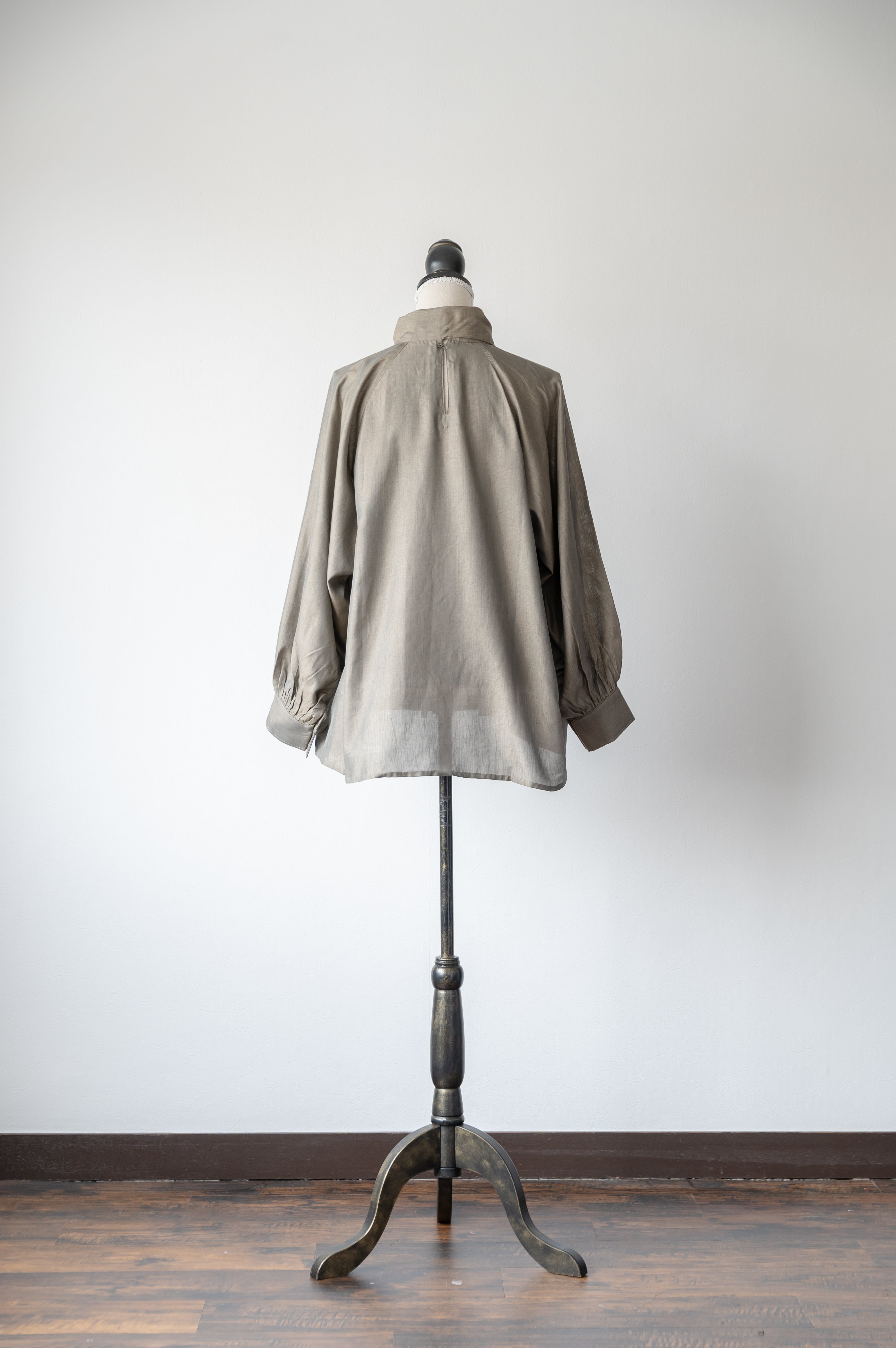 CARVEN イカット柄シルクブラウス ドットカットジャガードシフォンブラウス/洗える(ブラウス・シャツ