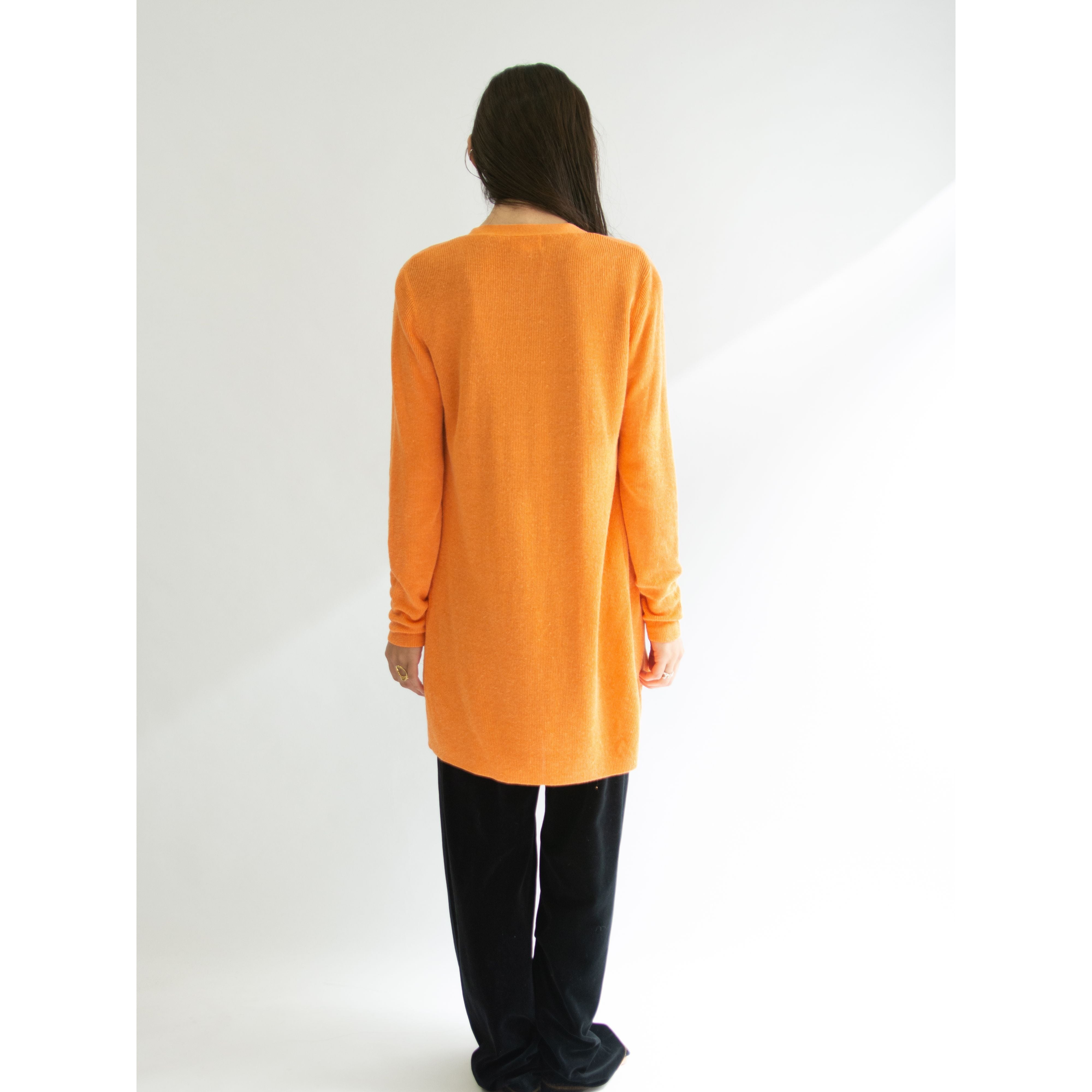 【VAL by VALENTINO】 Made in China Linen-Rayon Cardigan（バル バイ ヴァレンティノ リネンレーヨン ニットカーディガン）