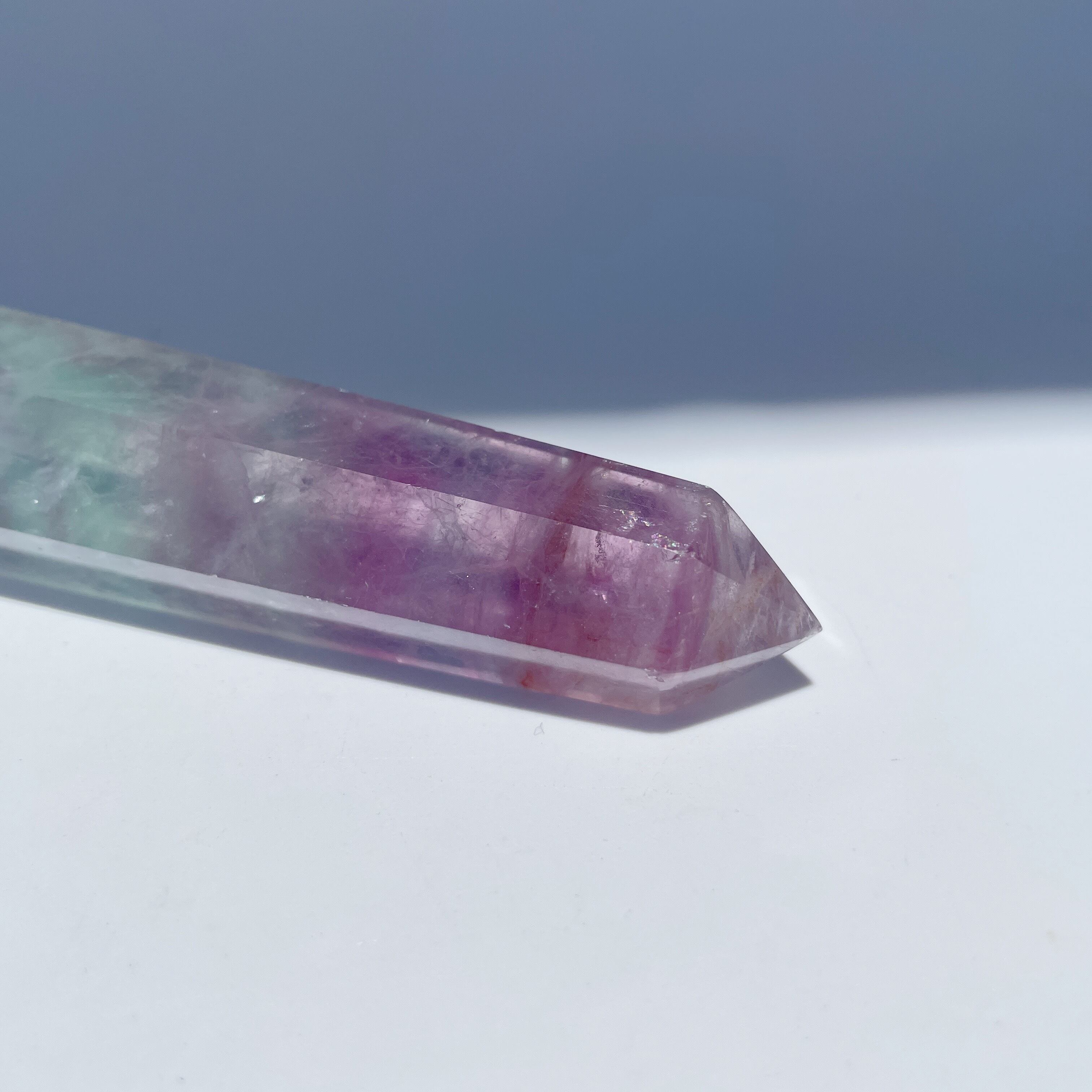 バイカラーフローライト タワー型93◇Fluorite◇天然石・鉱物