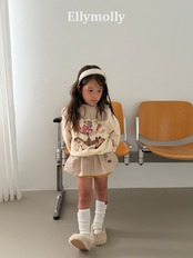 韓国子供服 / 26Autumn / ELLY MOLLY / マスクチェックブラウス / 秋服 *5~15*