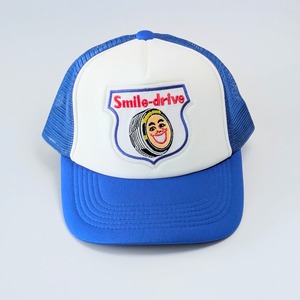 【 Mesh Cap / メッシュキャップ 】 スマイレージ (Smile-drive) / 横浜ゴム / ヨコハマタイヤ / BLUE / レーシングキャップ / ベースボールキャップ 〚アメリカン雑貨 アメトイ〛