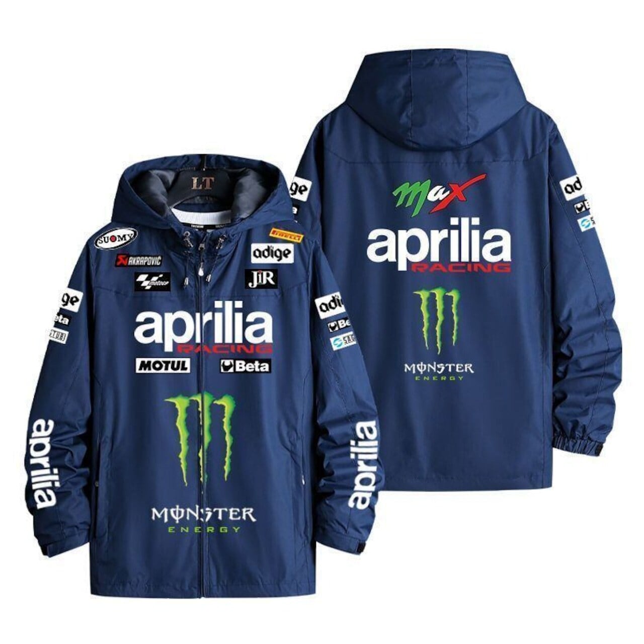 超人気 撥水加工 ユニセックスレーシングスーツ マウンテンパーカー<F