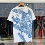 【Sz:M】90s JERZEES 『鮭』Tシャツ　USA製