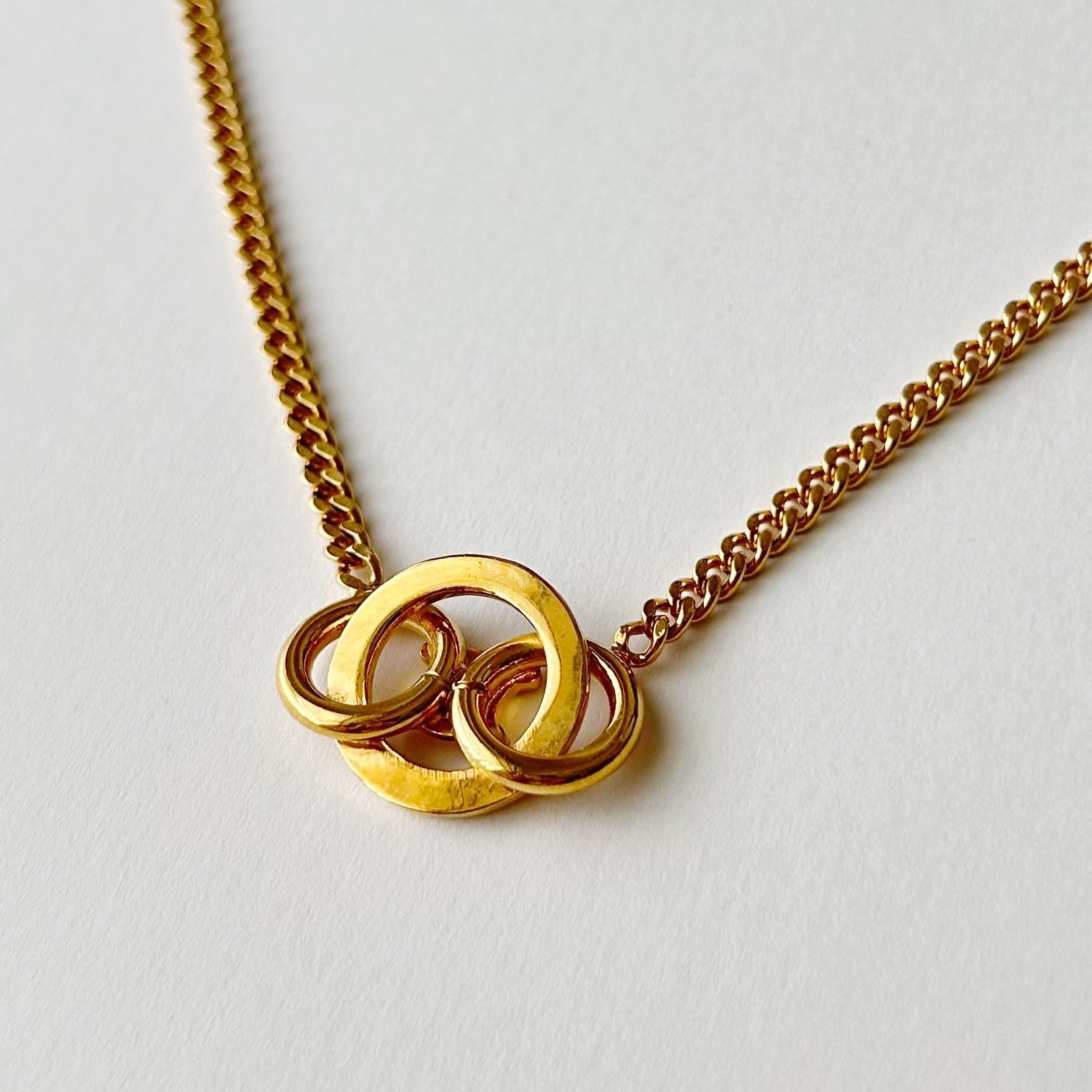 CN7108】CELINE macadam rhinestone necklace/セリーヌ/ネックレス