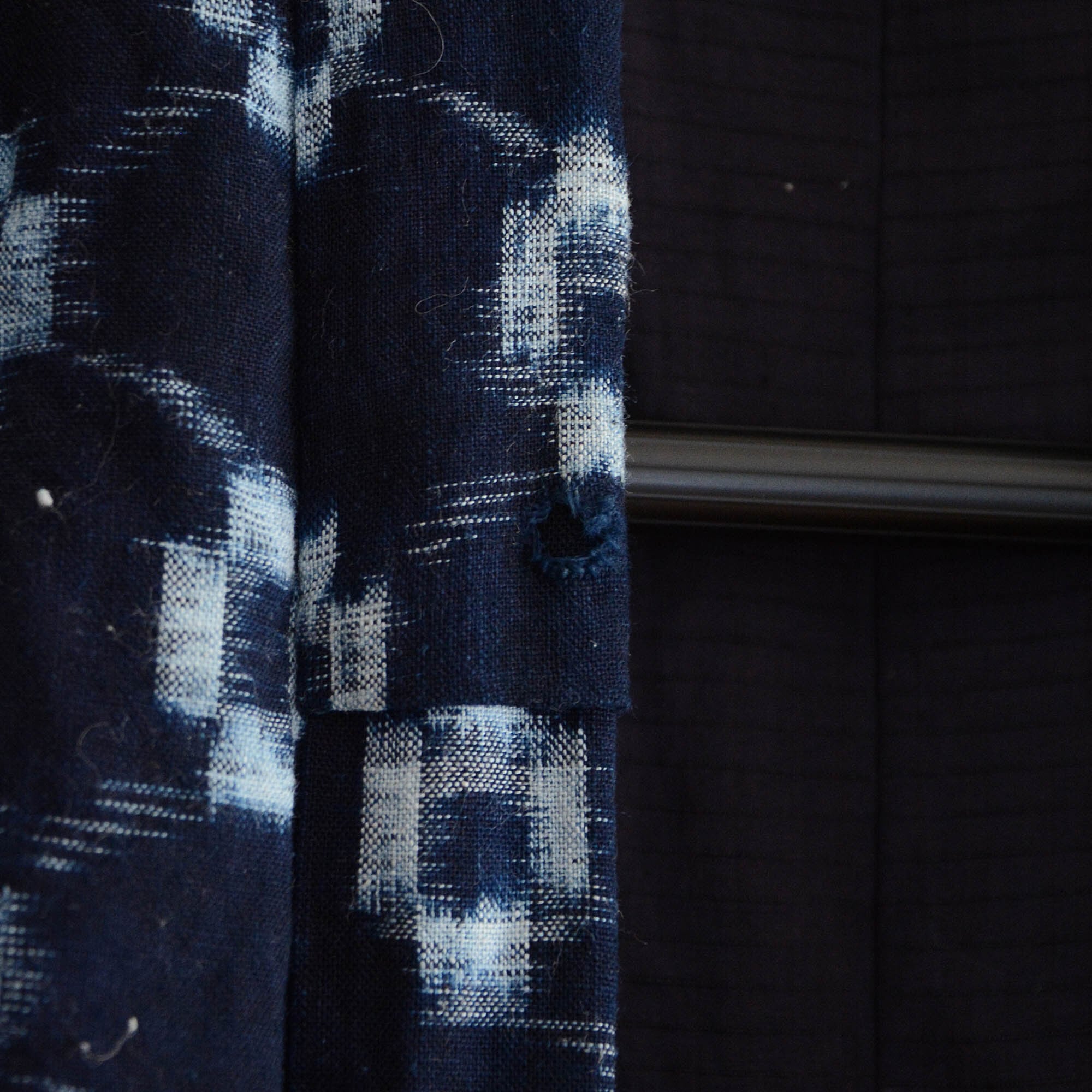 古布　藍染　ハンテン地 古布藍染ハンテン地