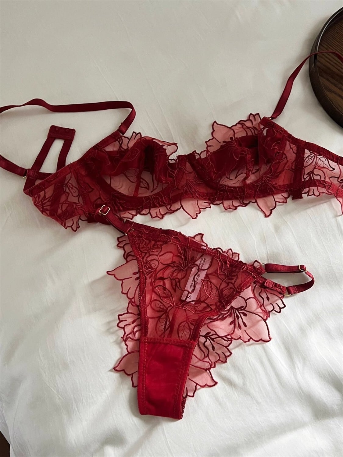 下着】刺繍ハイレグ ソングショーツブラセット M30020 | nanastyle