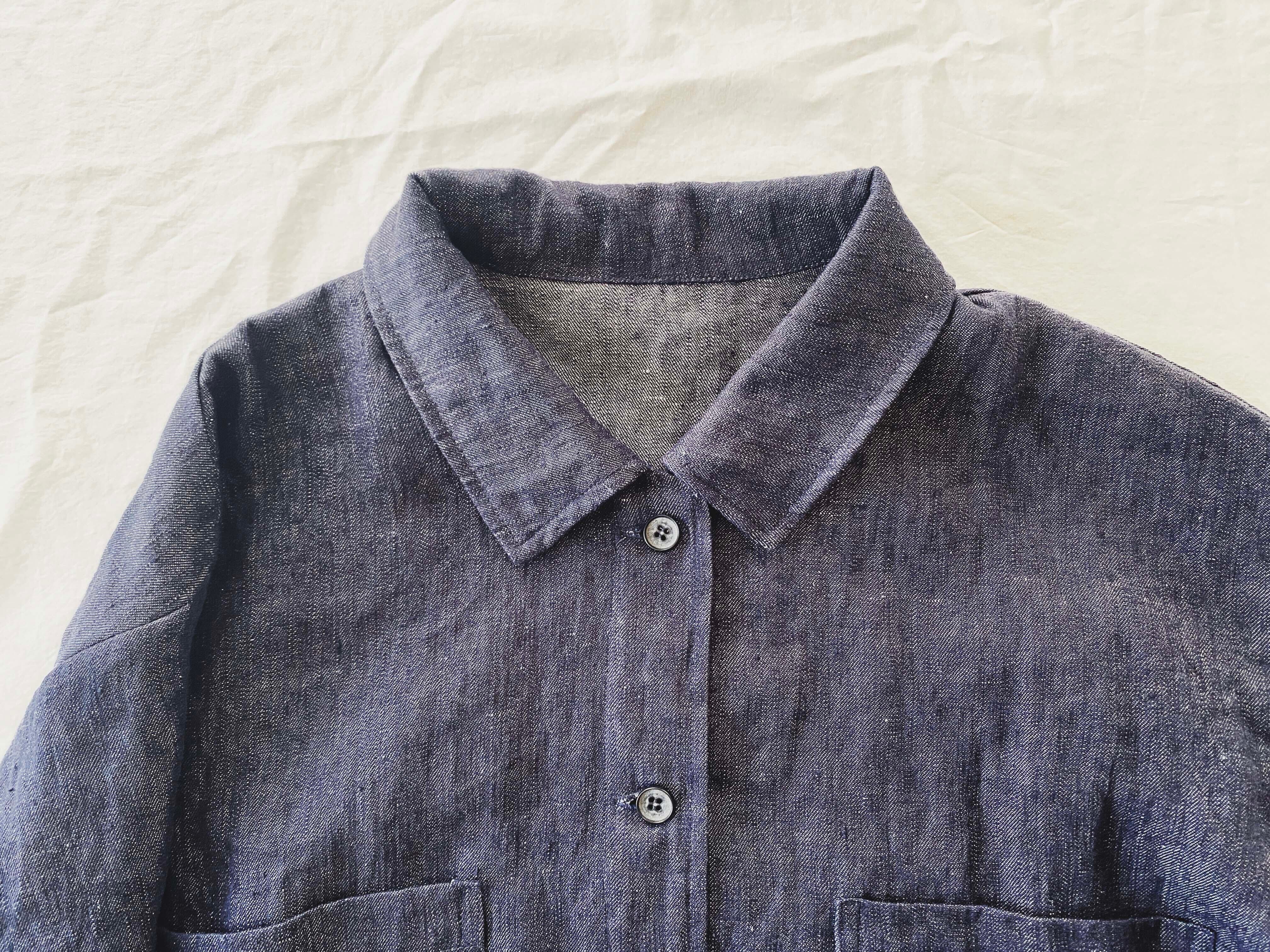リネンショートジャケット | motomi.m online store