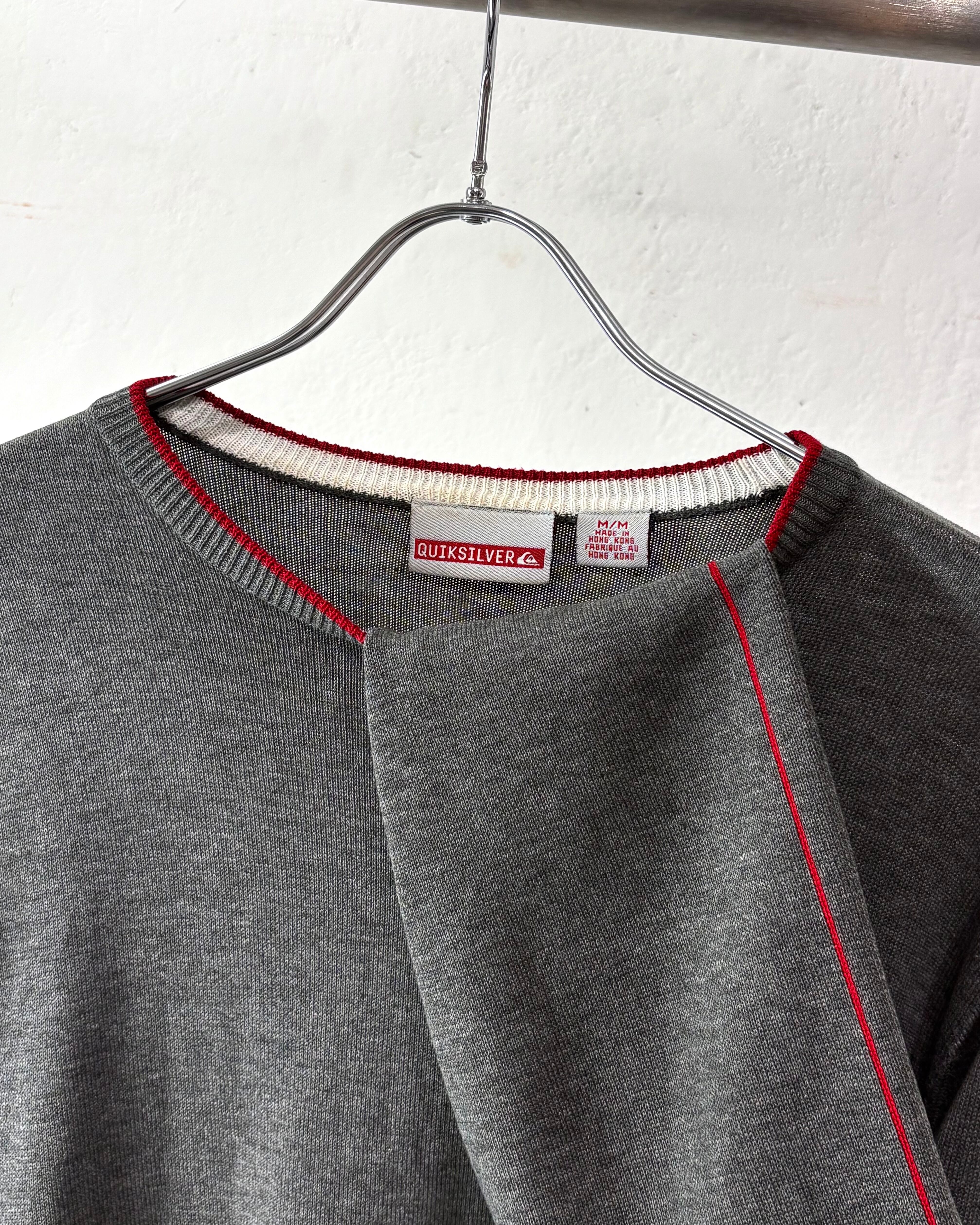 00s QUICKSILVER Cotton×Acrylic Knit Cut-sew