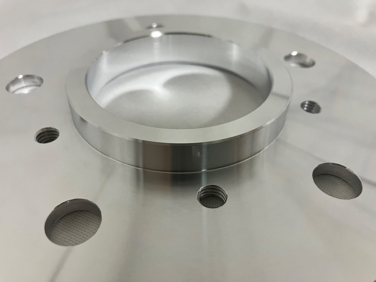 ハブリング付き5mmスペーサー ※ホイール側73mm 材質：ジュラルミン