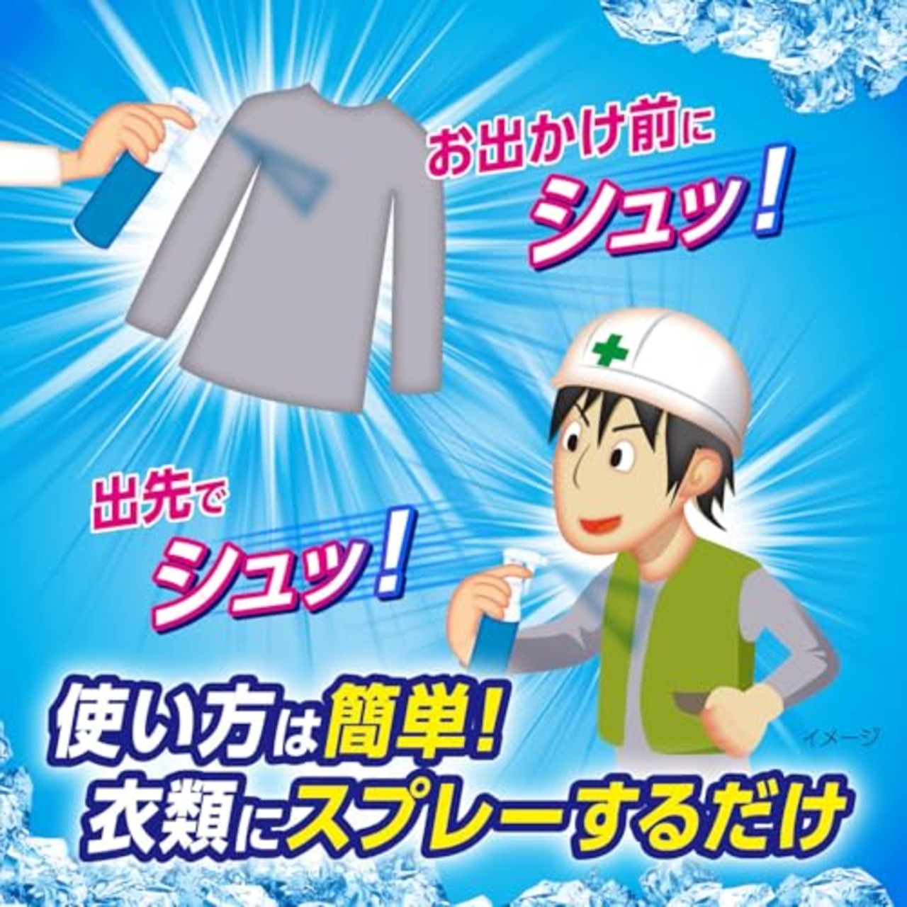 熱中対策 シャツクール モンスタークール 詰め替えパウチ 250ml 熱中症対策に 衣類にスプレーするだけ 汗をかくとひんやり続く 冷感スプレー