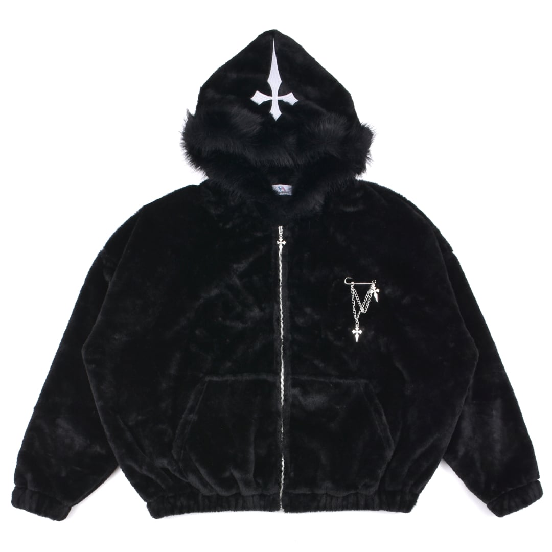 新作】ふわもこ フードクロスファーブルゾン | VOLCAN&APHRODITE