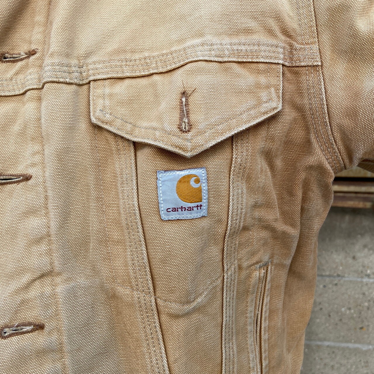 90年代 USA製 Carhartt カーハート J09 BRN ダック キャンバス 