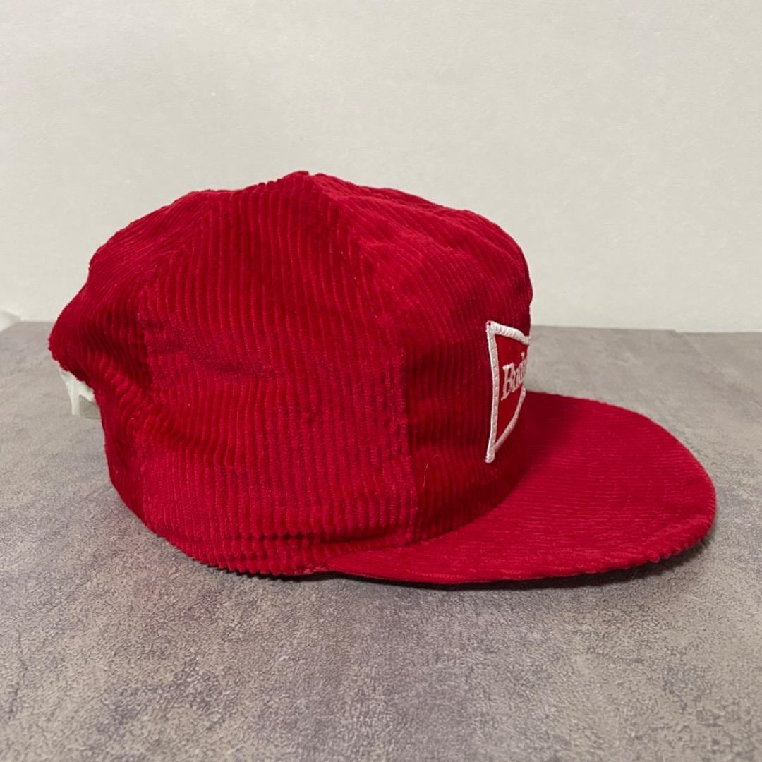 USA製!90's VINTAGE Budweiser コーデュロイキャップ バドワイザー コーデュロイ 帽子 キャップ 90s USA 刺繍 赤