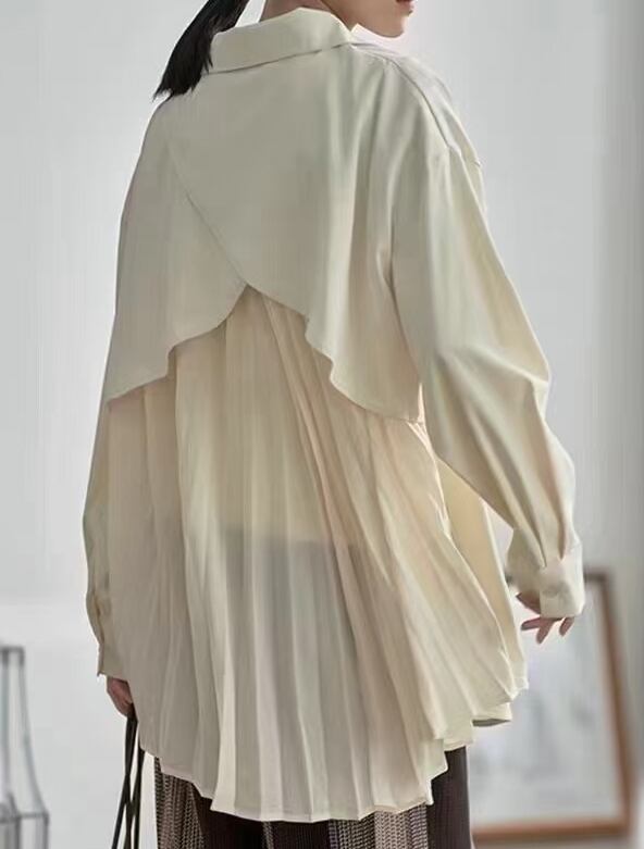 バックプリーツブラウス　AJ22045-6669