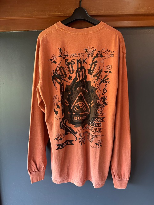 1点物シリーズ　GGC GOOD DAY L/S TEE  レンガ M