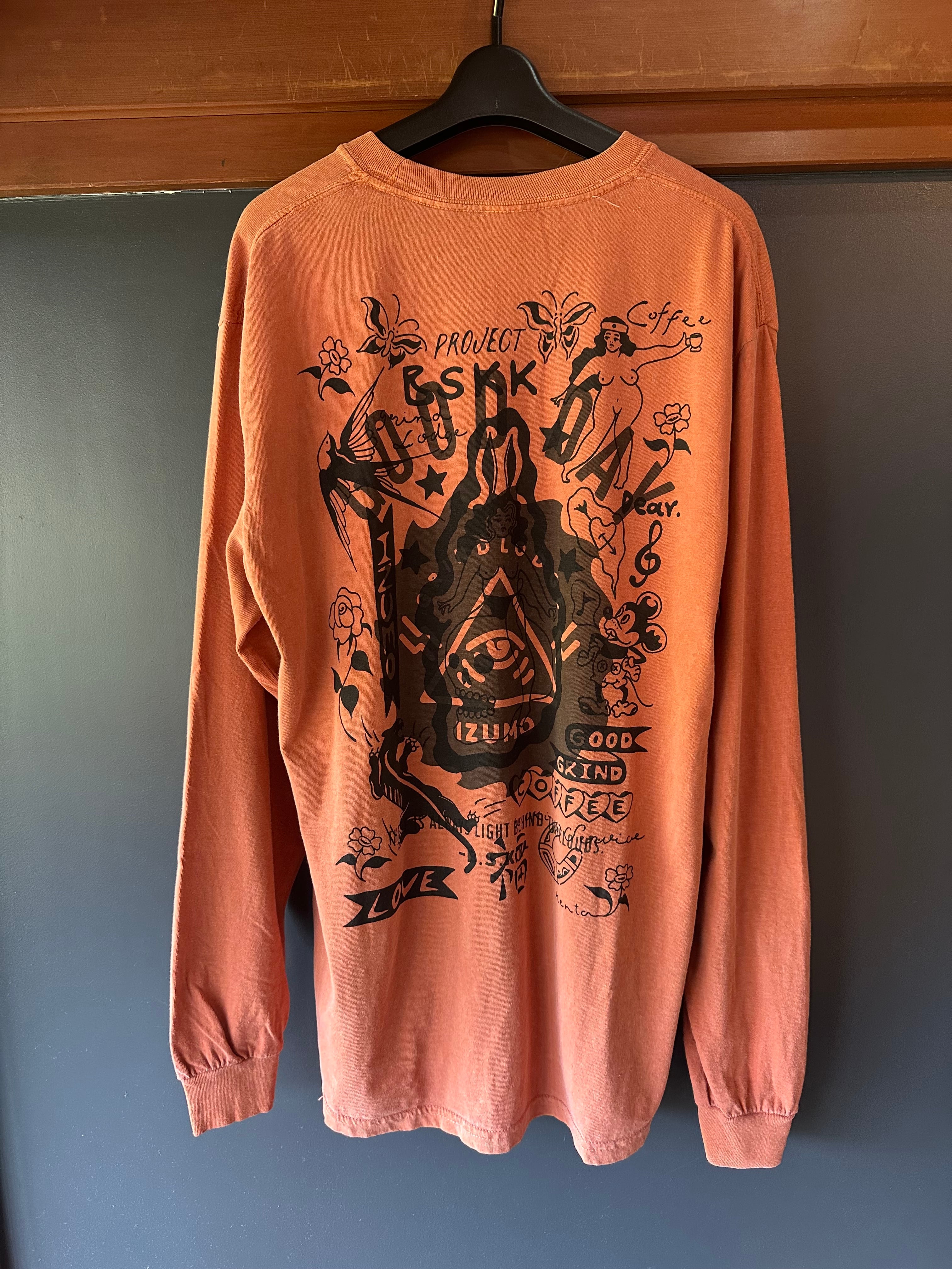 1点物シリーズ GGC GOOD DAY L/S TEE レンガ M