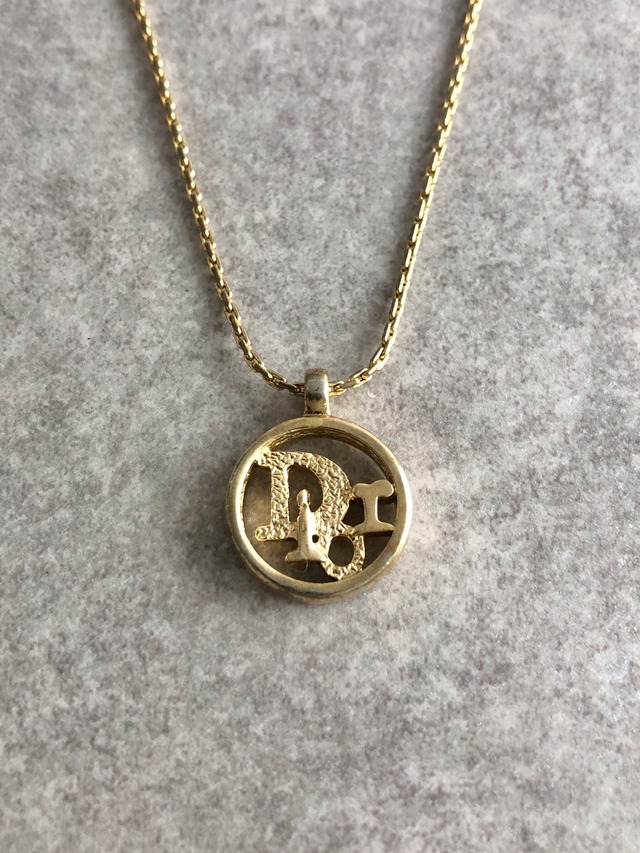 Christian Dior クリスチャン ディオール ネックレス ゴールド DIOR コイン vintage ヴィンテージ オールド fmzag2